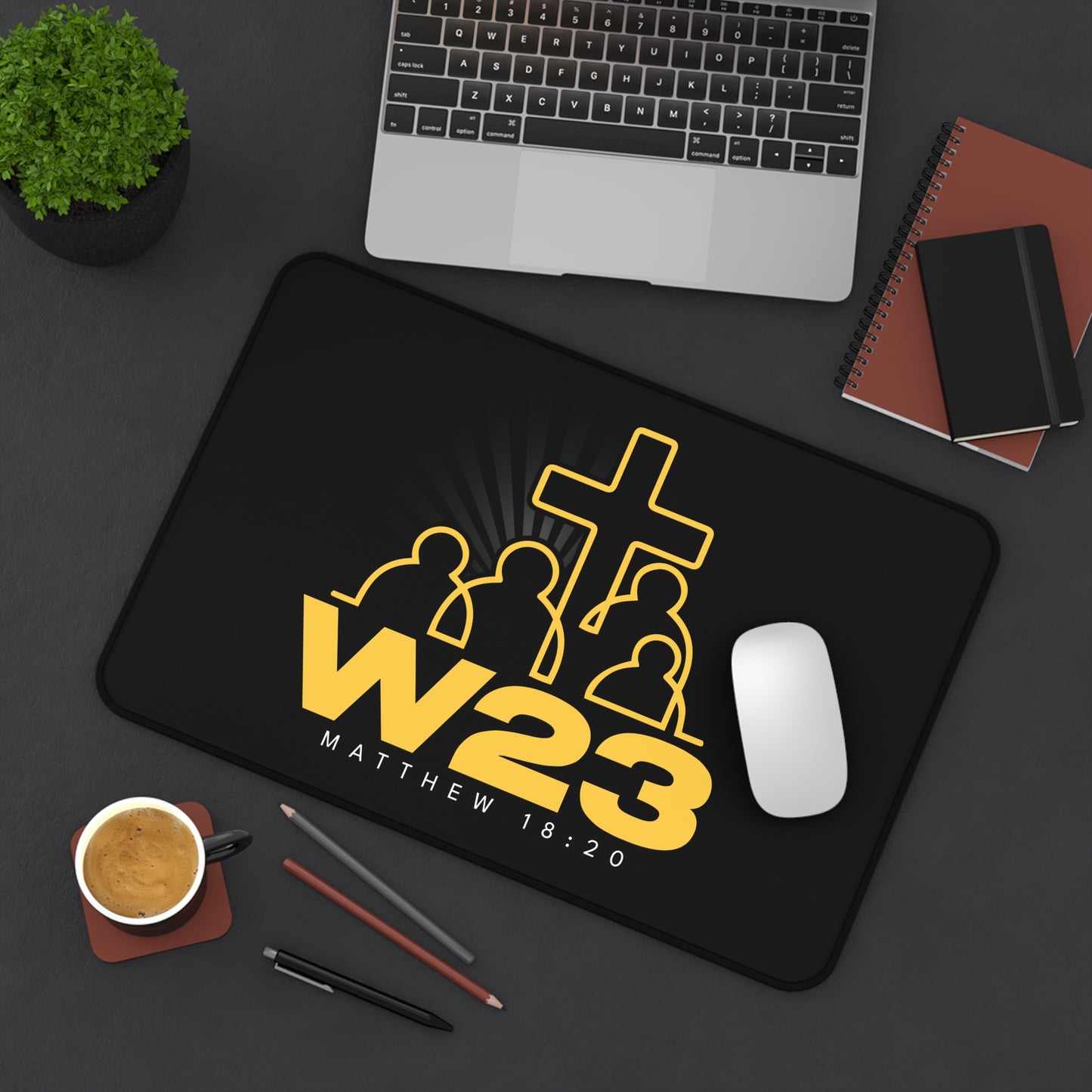 W23 Logo - Inspirational Desk Mat