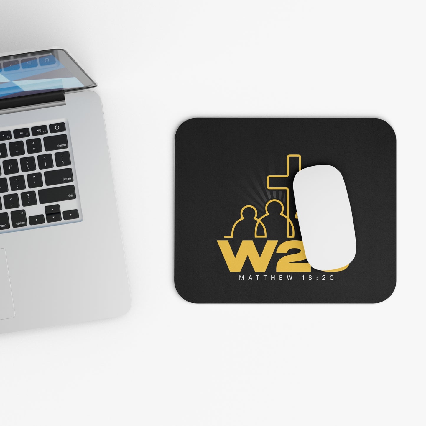 W23 Logo - Faith-Inspired Rectangle Mouse Pad