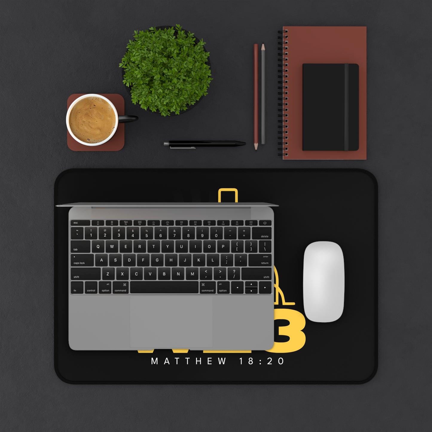 W23 Logo - Inspirational Desk Mat