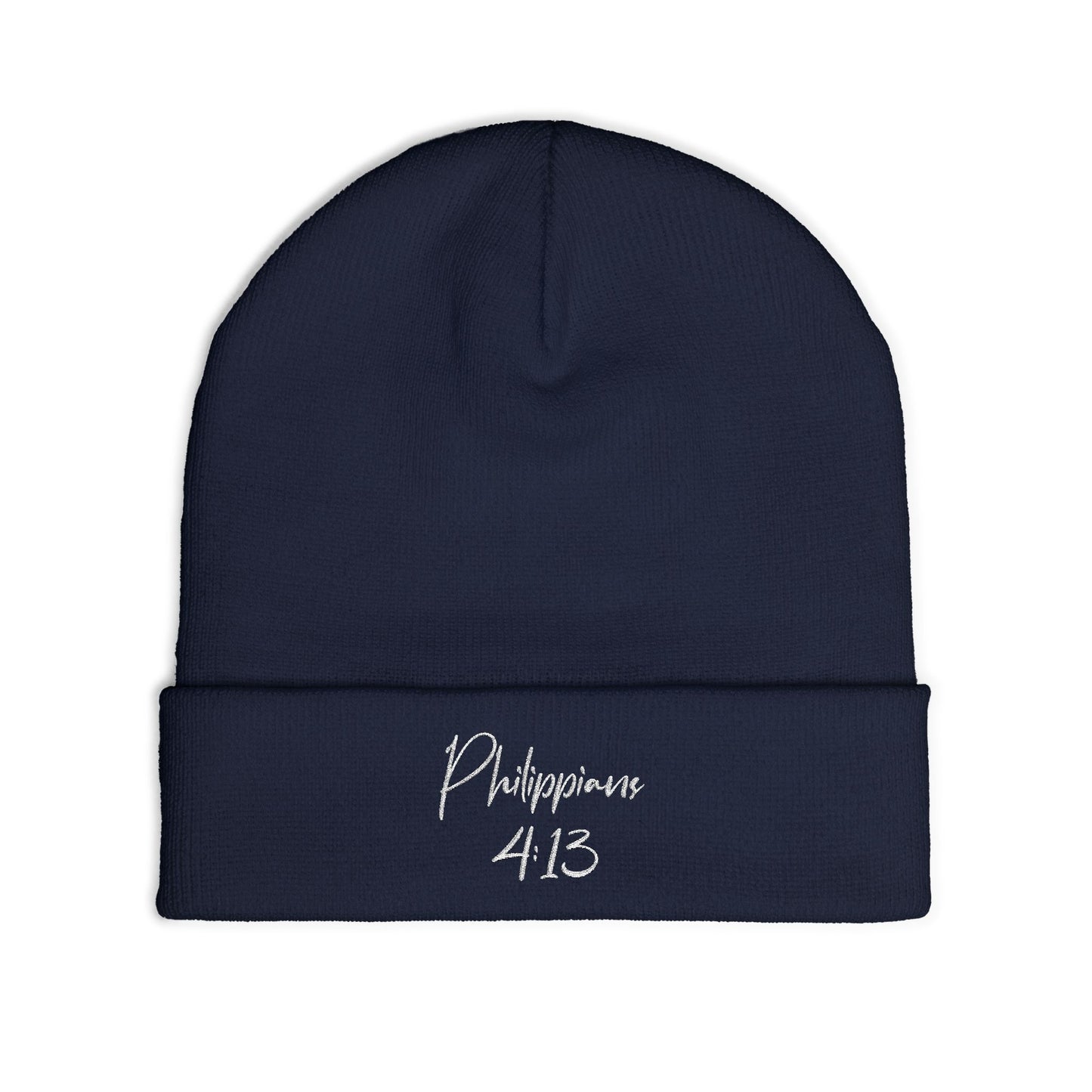 Philippians 4:13 Embroidered Beanie