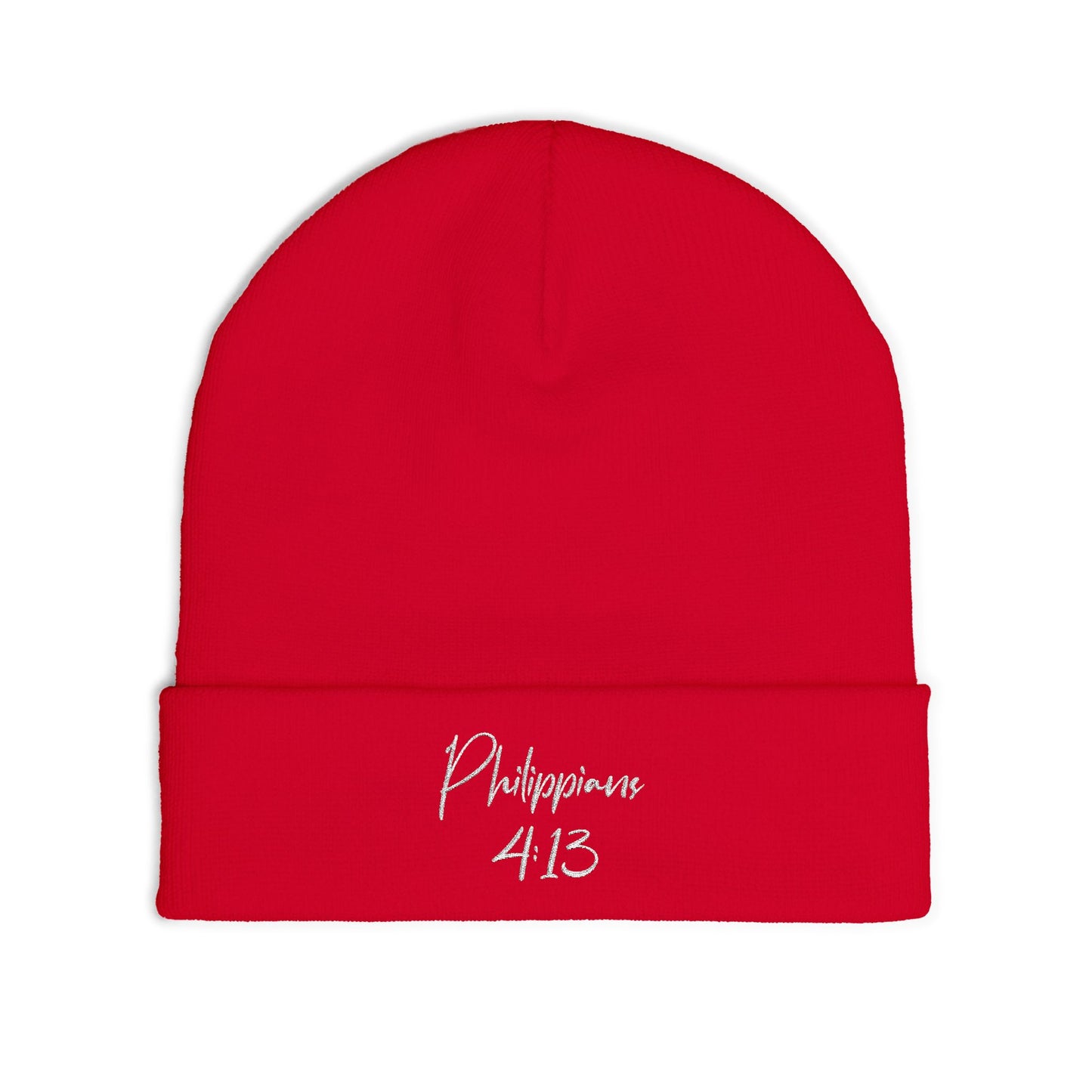 Philippians 4:13 Embroidered Beanie