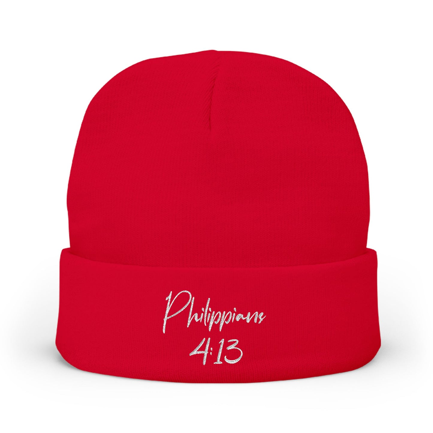 Philippians 4:13 Embroidered Beanie