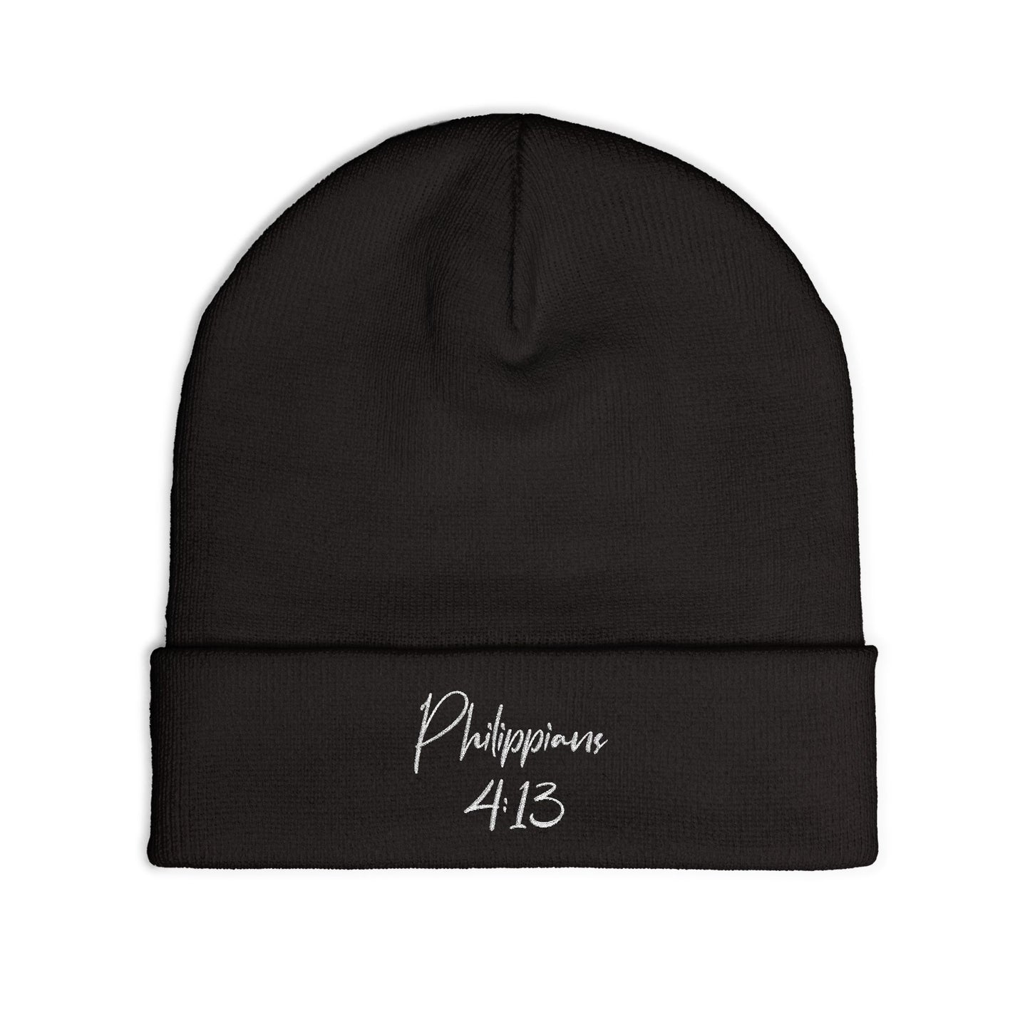 Philippians 4:13 Embroidered Beanie