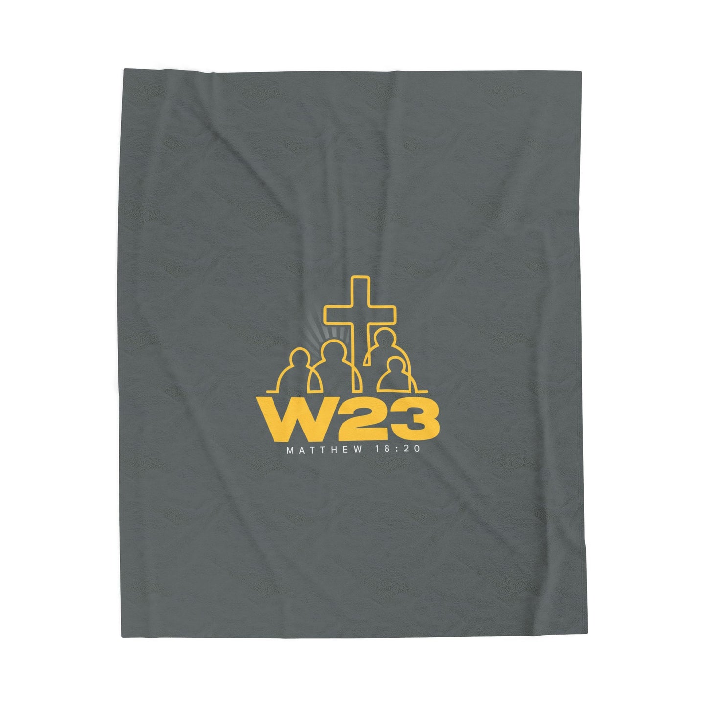 W23 Logo - Cozy Faith-Inspired Velveteen Plush Blanket