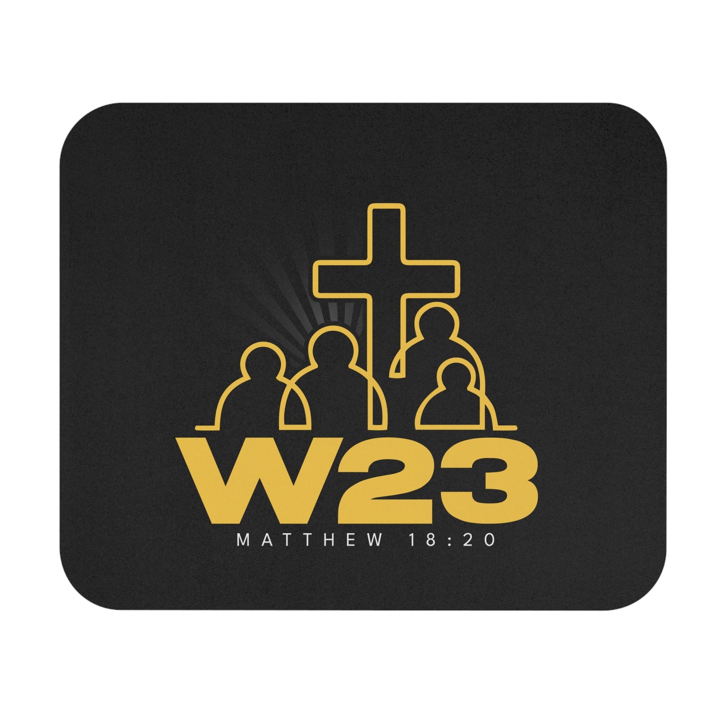W23 Logo - Faith-Inspired Rectangle Mouse Pad