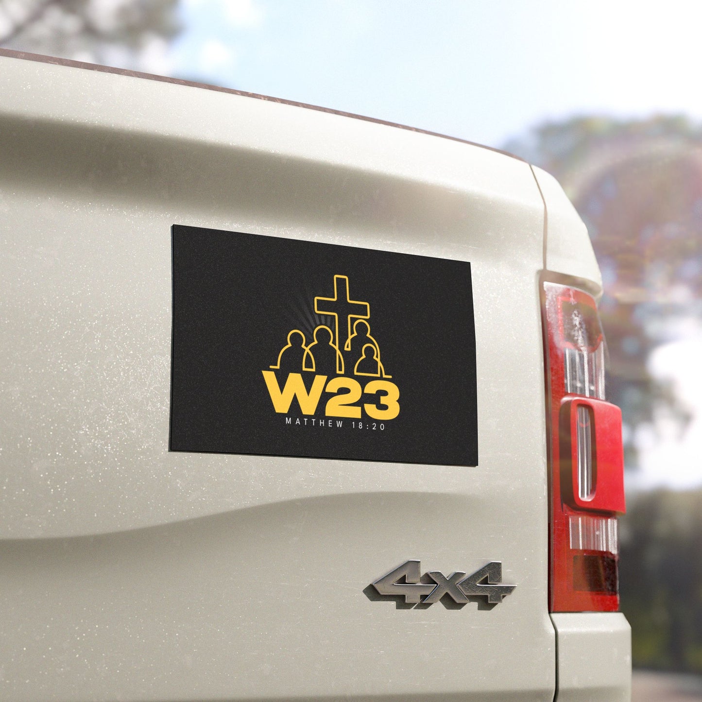 W23 Logo - Faith-Inspired Car Magnet