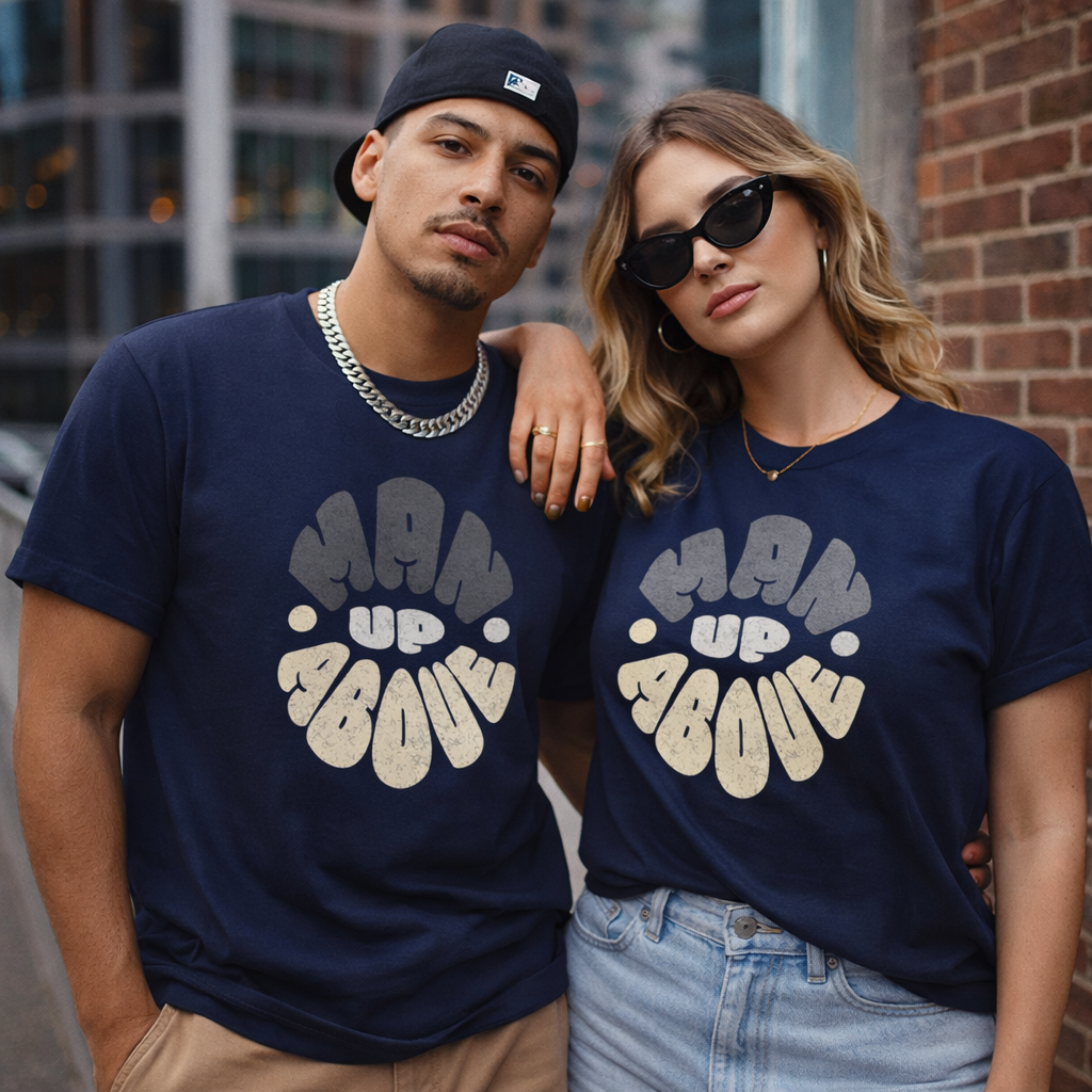 Man Up Above Tee – Colossians 3:2 Faith Streetwear – Wear Your Worship
